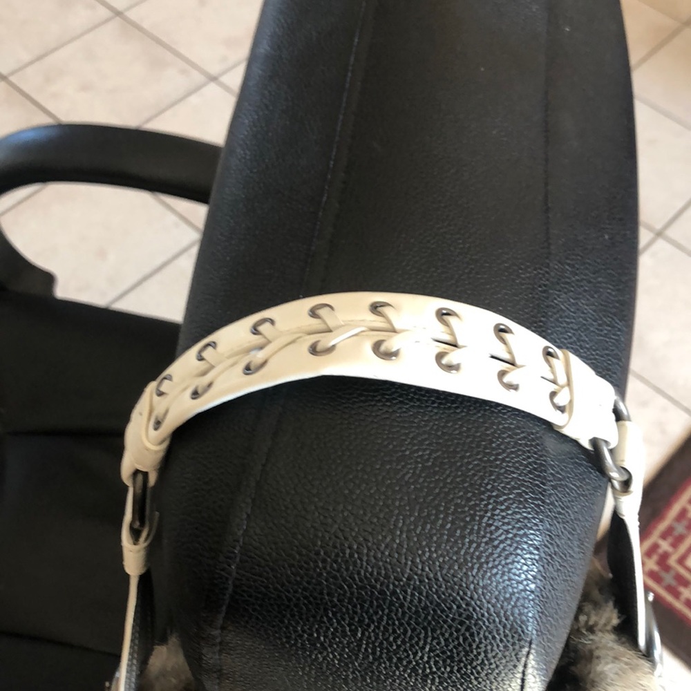 Authentic Coach White/Rabbit Handbag - image 2